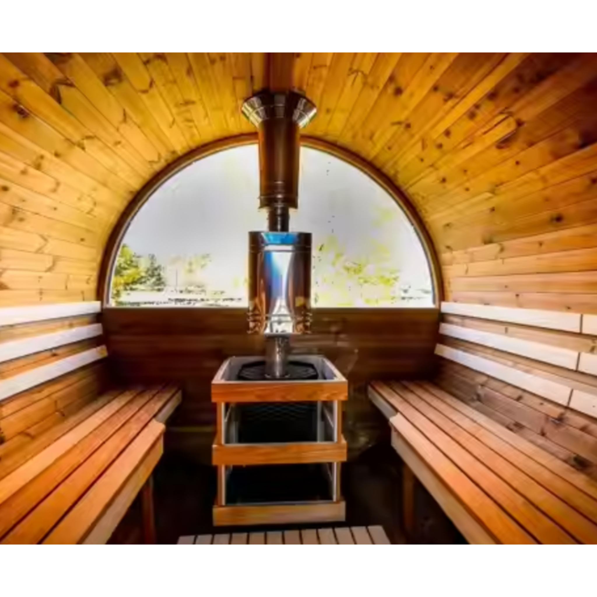 HavenHoop Rustic Barrel Sauna